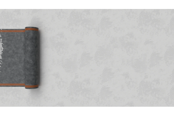 ComfortScrim being rolled out across a plastered wall